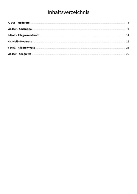 Moments musicaux D 780 (op. 94) - TOC