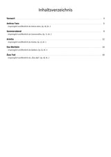 Griegs Abendmelodien - TOC