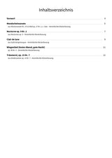 Träumerische Nachtstücke - TOC