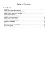 Practice Effectively - TOC