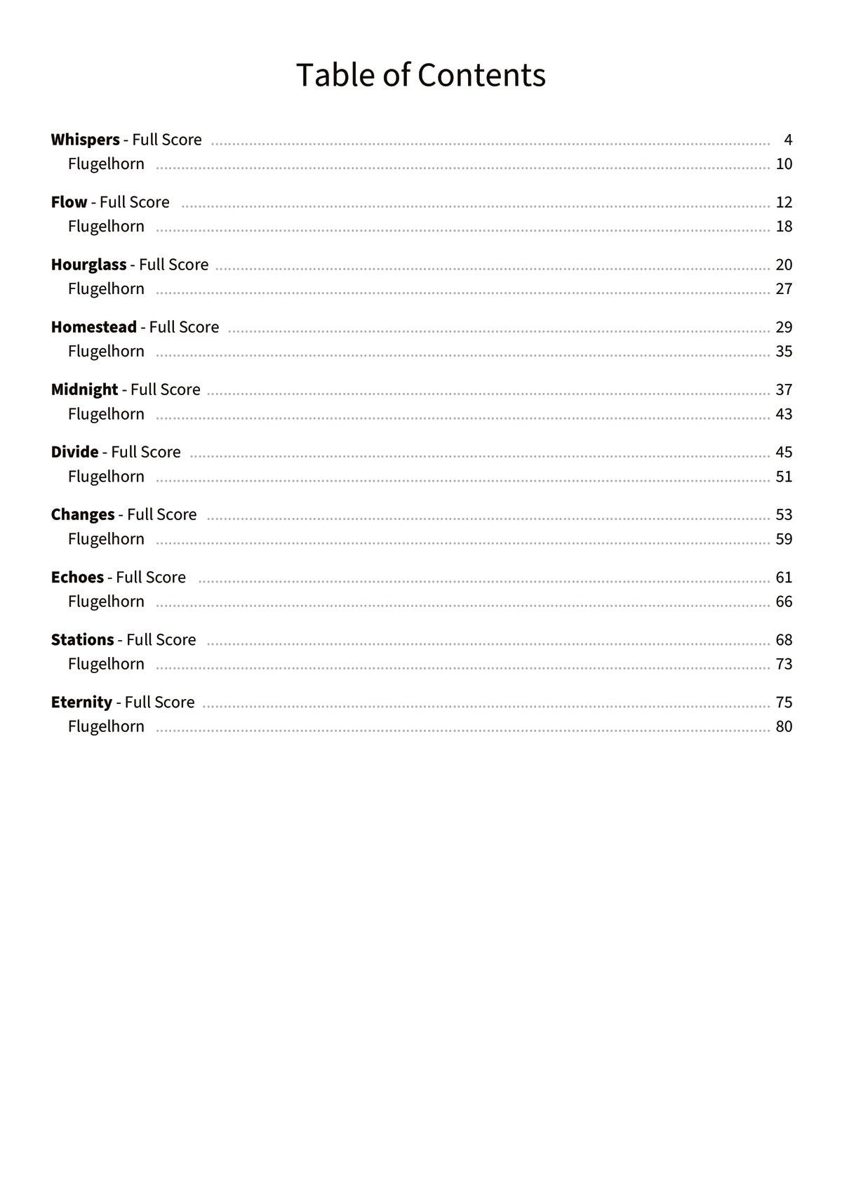 Ten Gentle Melodies For Weddings, Church And Other Occasions - TOC