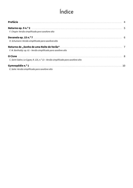 Sons suaves no saxofone alto - TOC