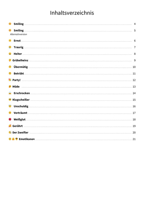 Die Emoji-Suite - TOC