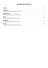 Griegs Abendmelodien - TOC